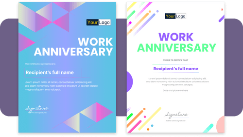 8 FREE Work Anniversary Certificate Templates | Virtualbadge.io